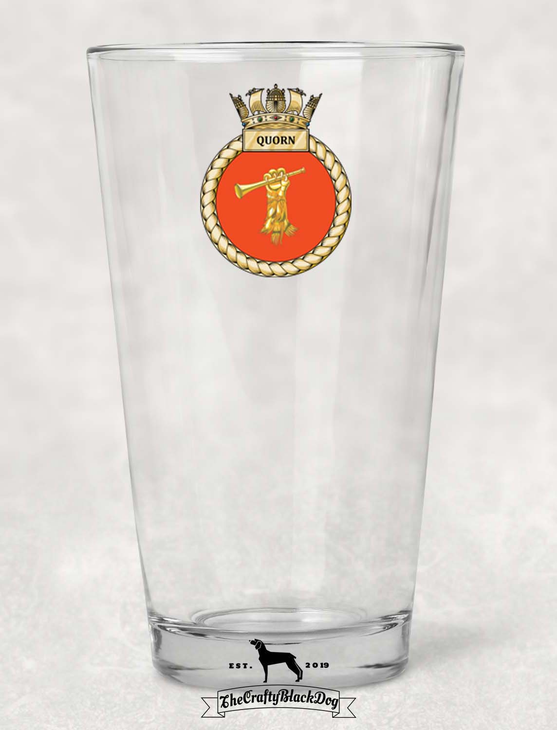 HMS Quorn - Pint Glass