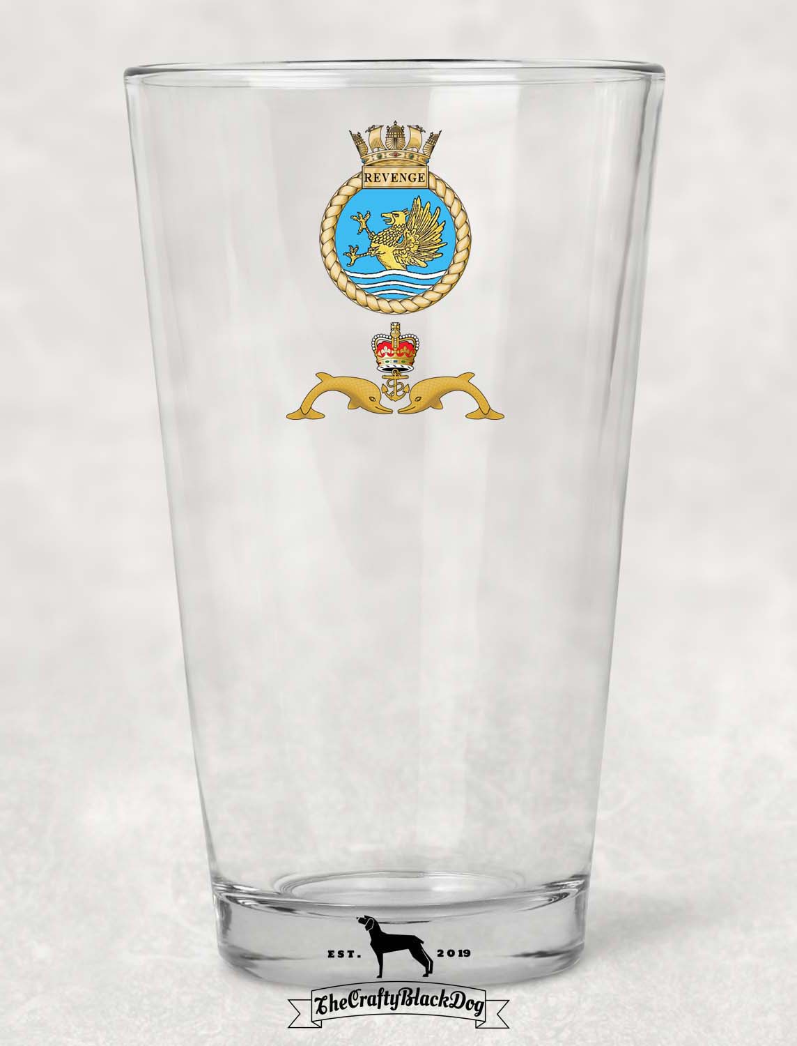 HMS Revenge - Pint Glass