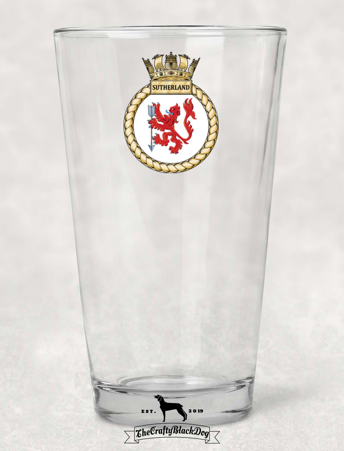 HMS Sutherland - Pint Glass