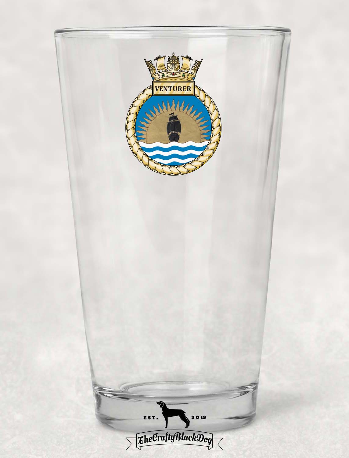 HMS Venturer - Pint Glass