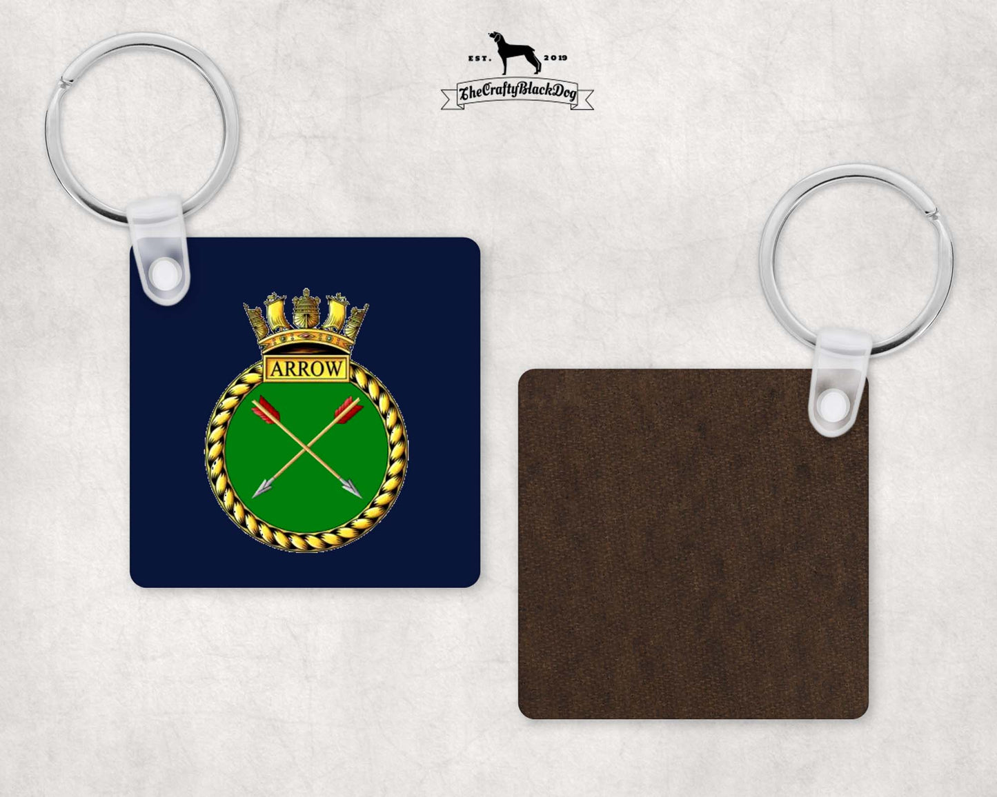 HMS Arrow - Square Key Ring