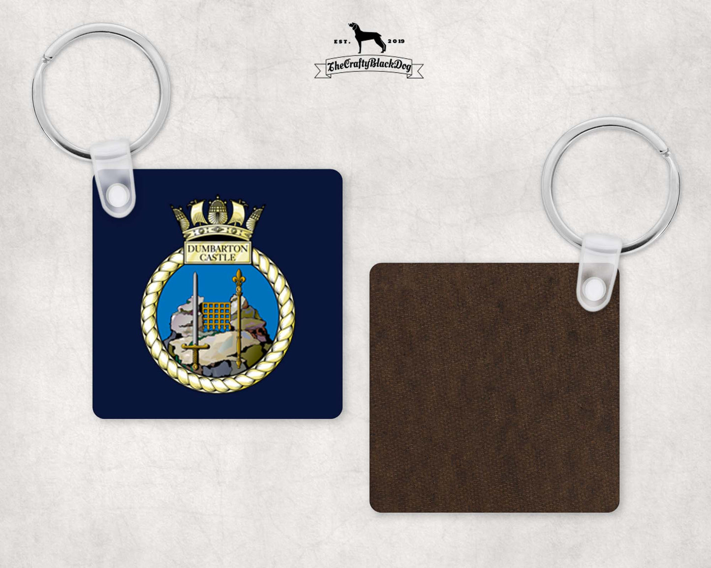 HMS Dumbarton Castle - Square Key Ring