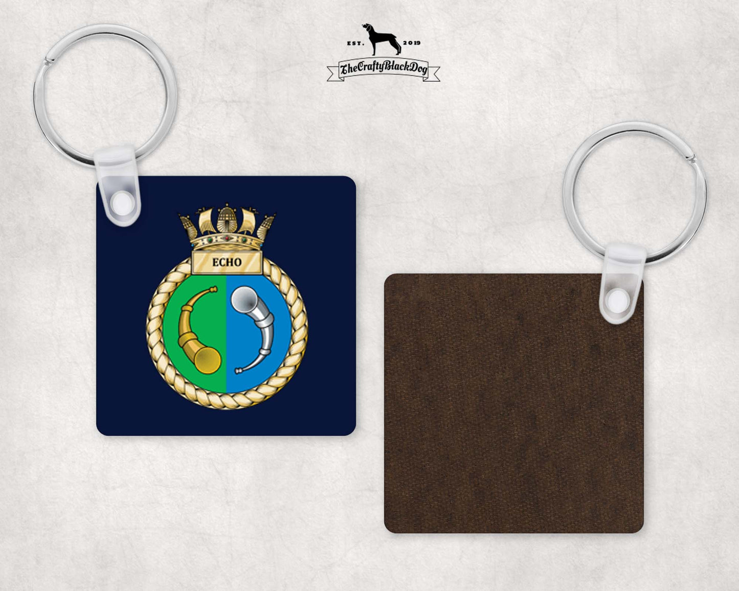HMS Echo - Square Key Ring