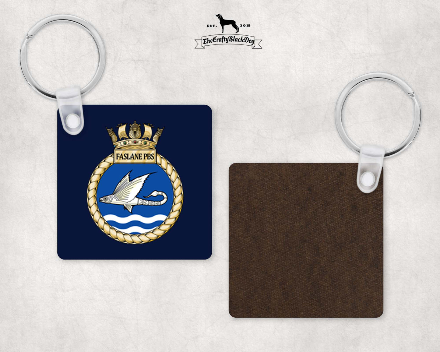 Faslane PBS - Square Key Ring