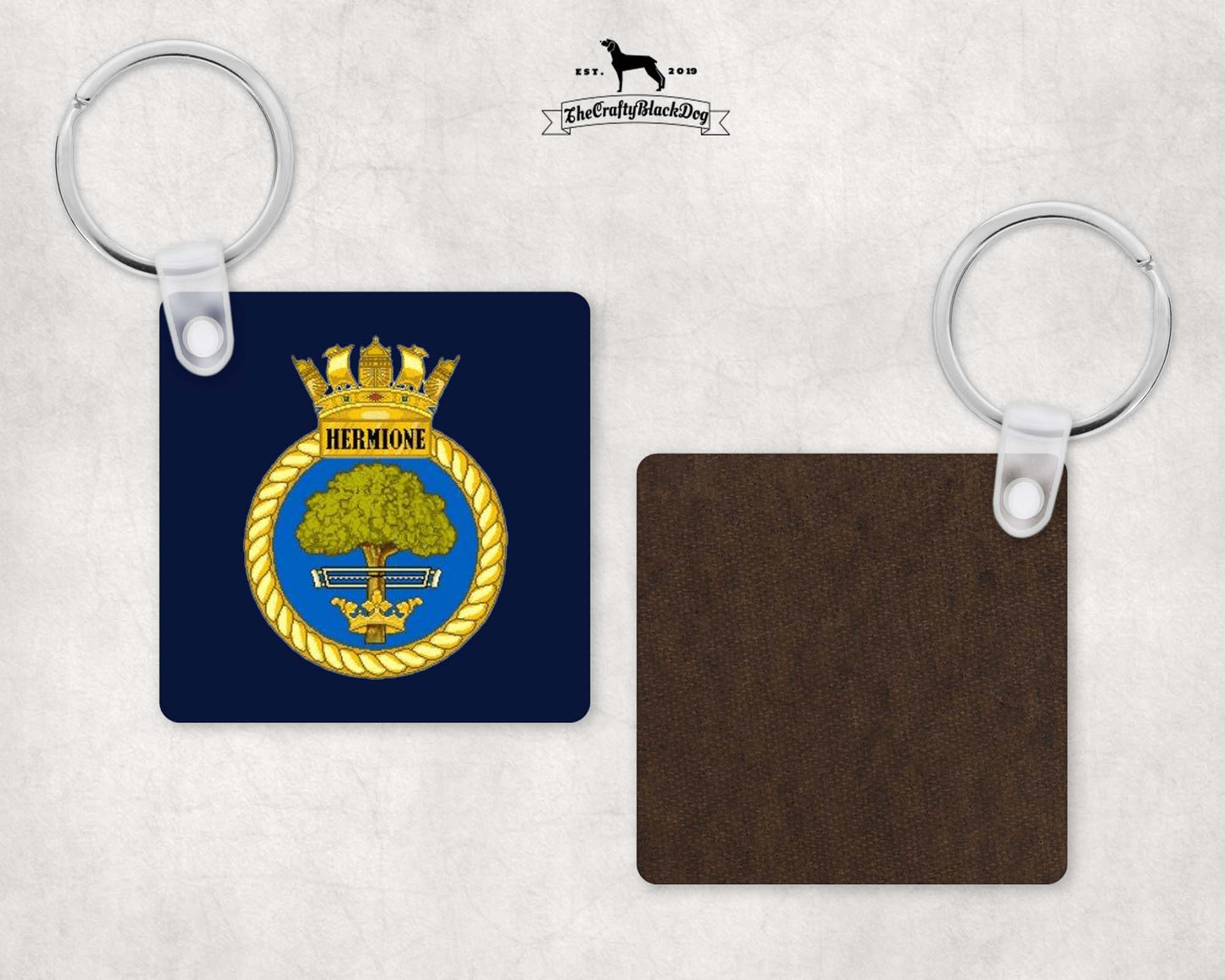 HMS Hermione - Square Key Ring