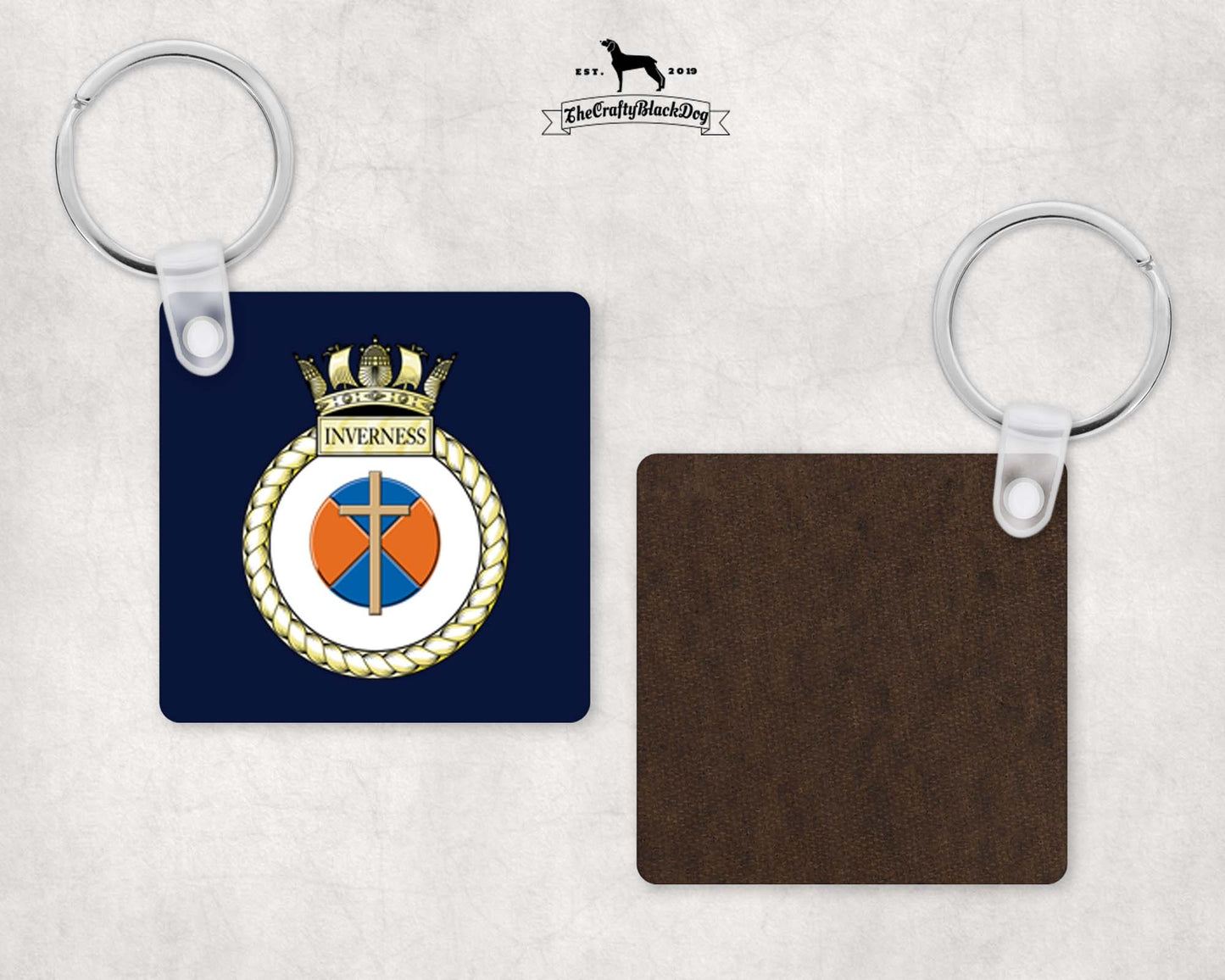HMS Inverness - Square Key Ring