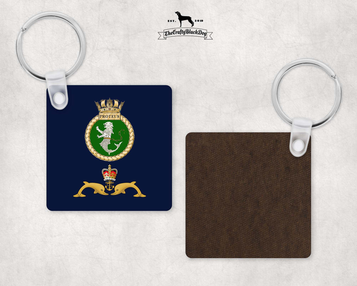 HMS Proteus - Square Key Ring