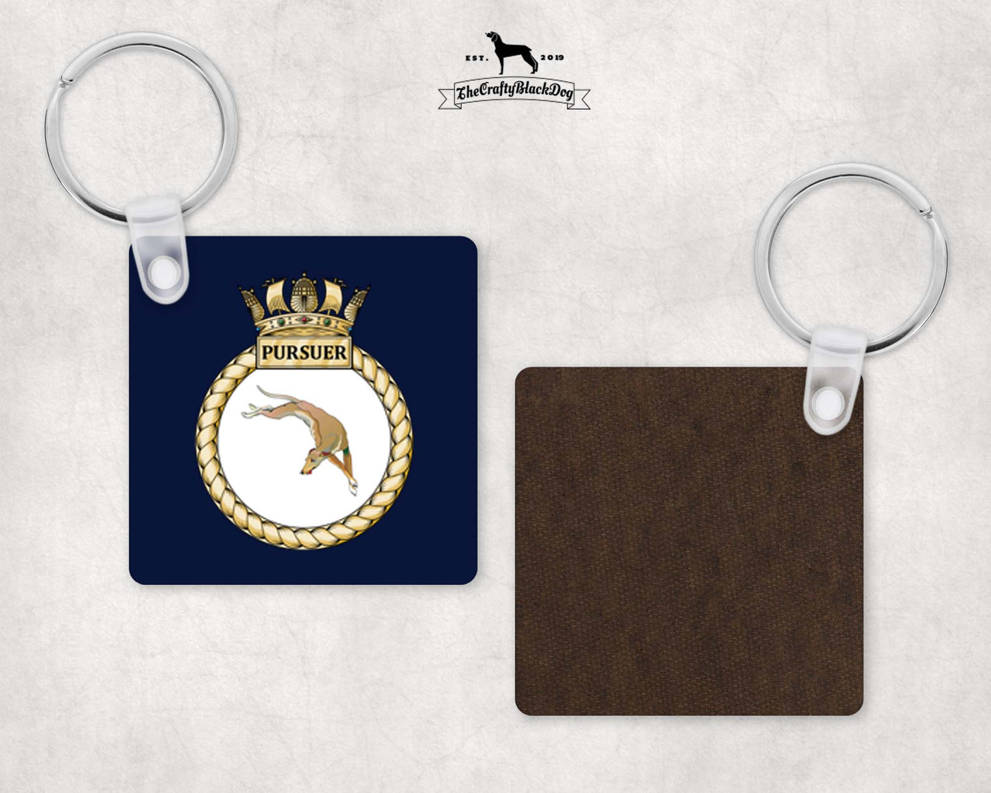 HMS Pursuer - Square Key Ring