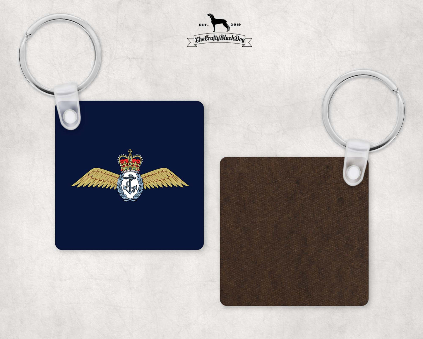 Fleet Air Arm Wings - Square Key Ring