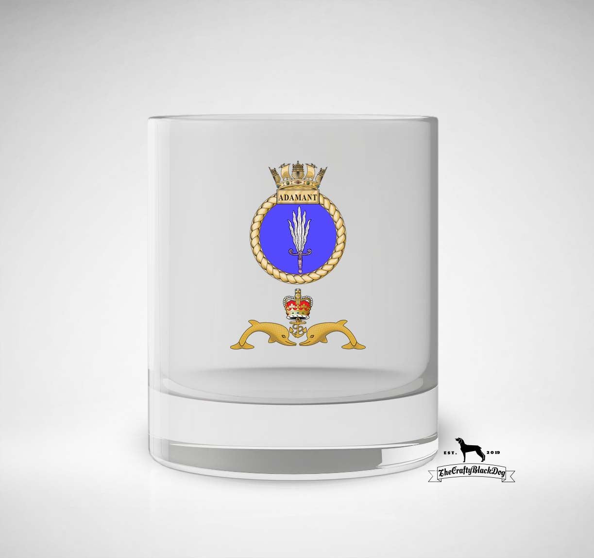 HMS Adamant - Whiskey/Spirit Glass
