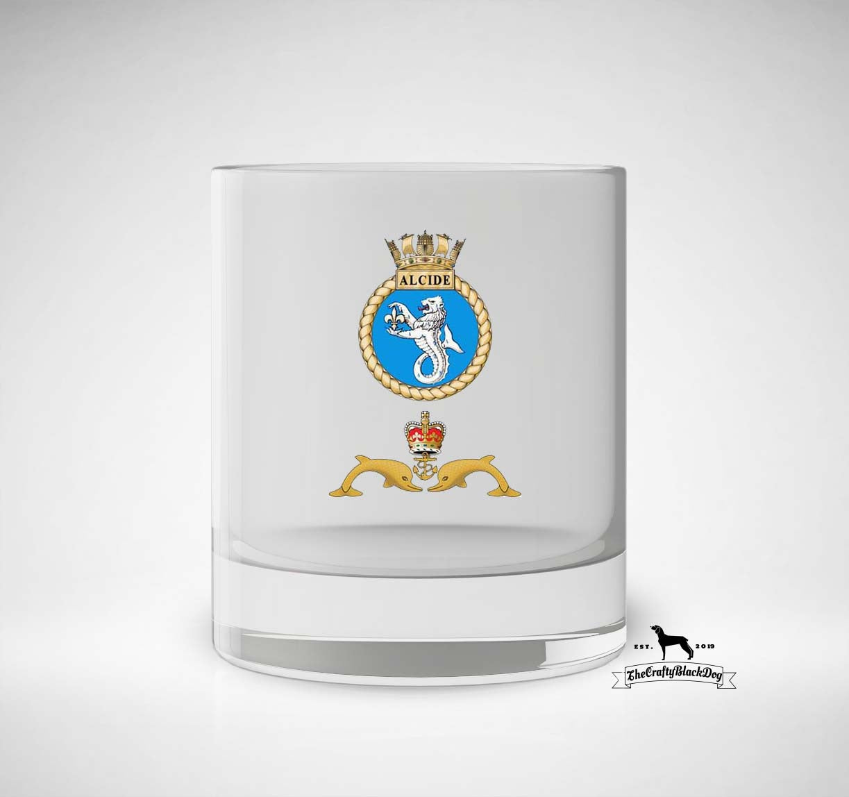 HMS Alcide - Whiskey/Spirit Glass