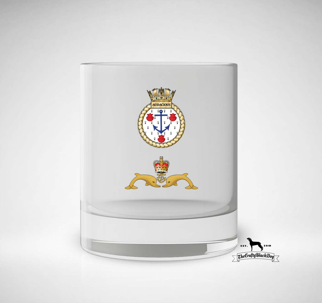HMS Audacious - Whiskey/Spirit Glass