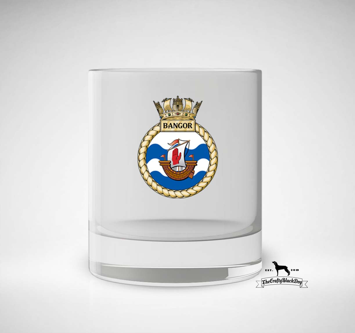 HMS Bangor - Whiskey/Spirit Glass