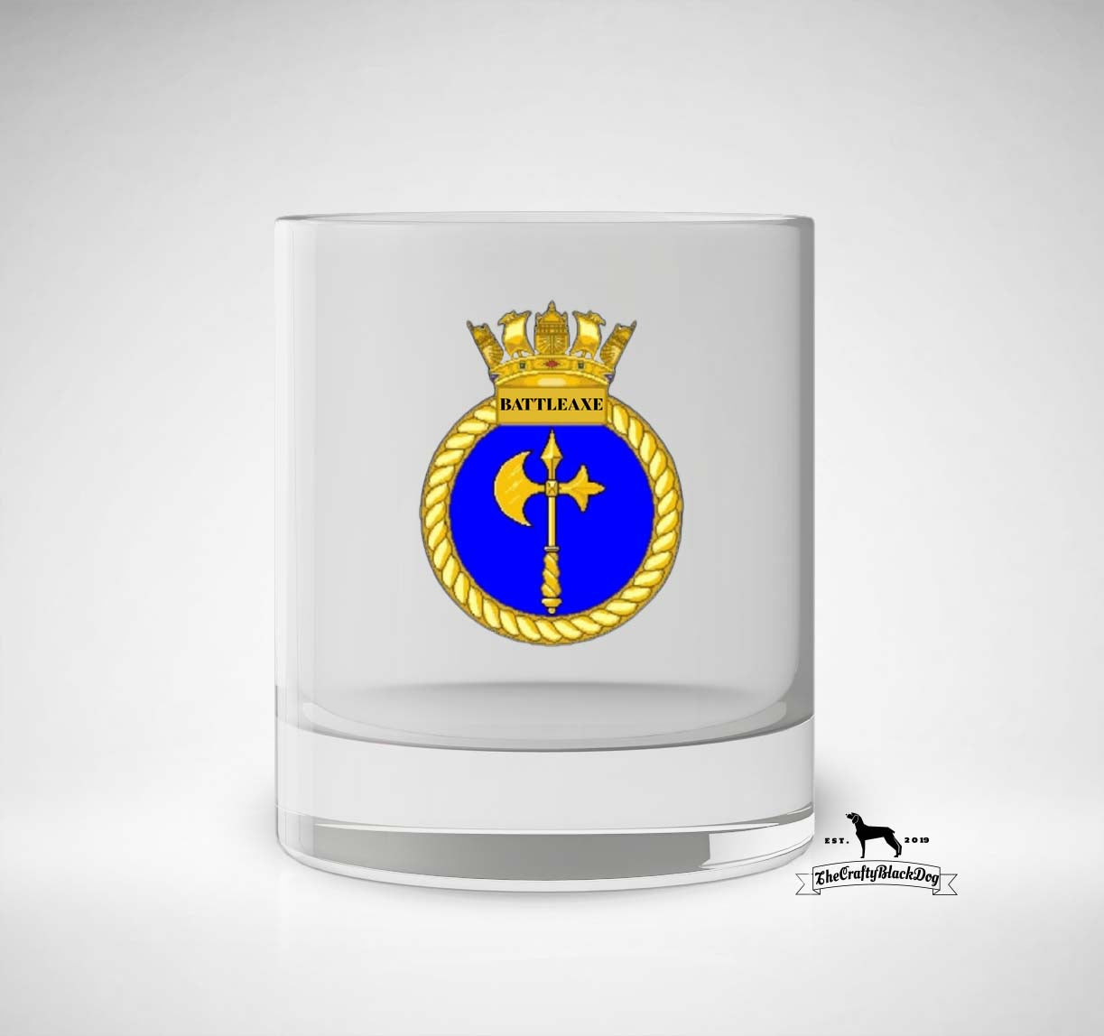 HMS Battleaxe - Whiskey/Spirit Glass