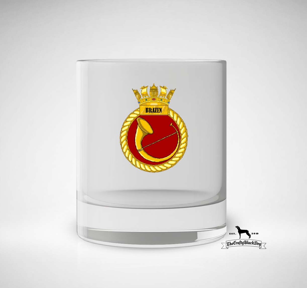 HMS Brazen - Whiskey/Spirit Glass