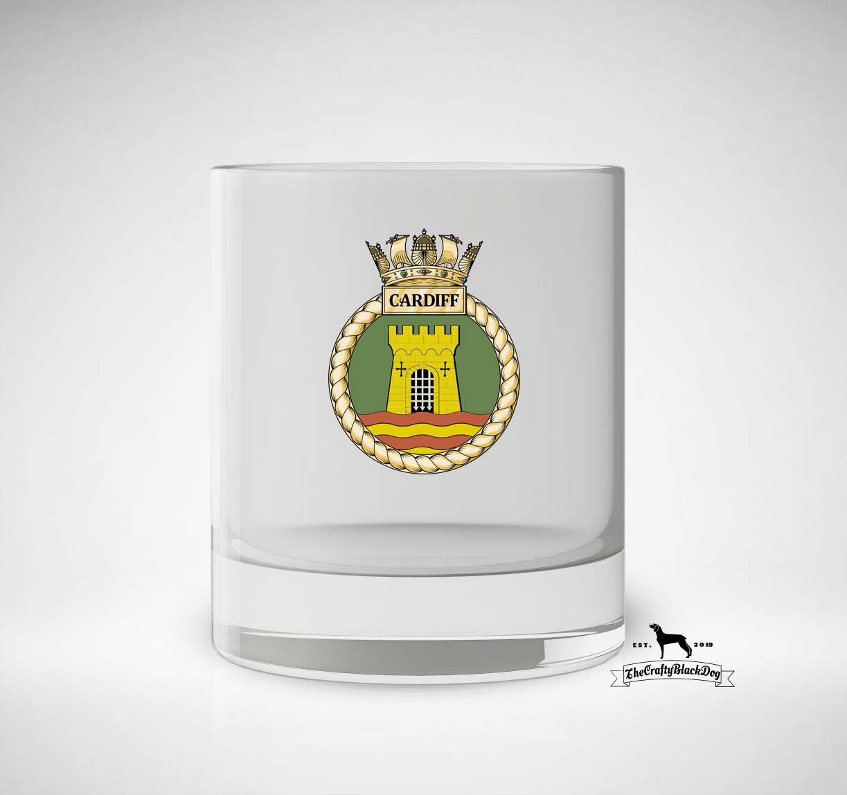 HMS Cardiff - Whiskey/Spirit Glass