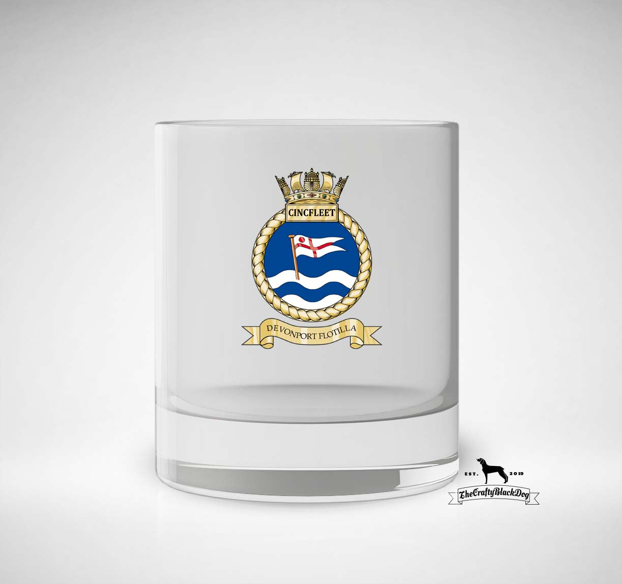 Commander Devonport Flotilla (Comdevflot) - Whiskey/Spirit Glass