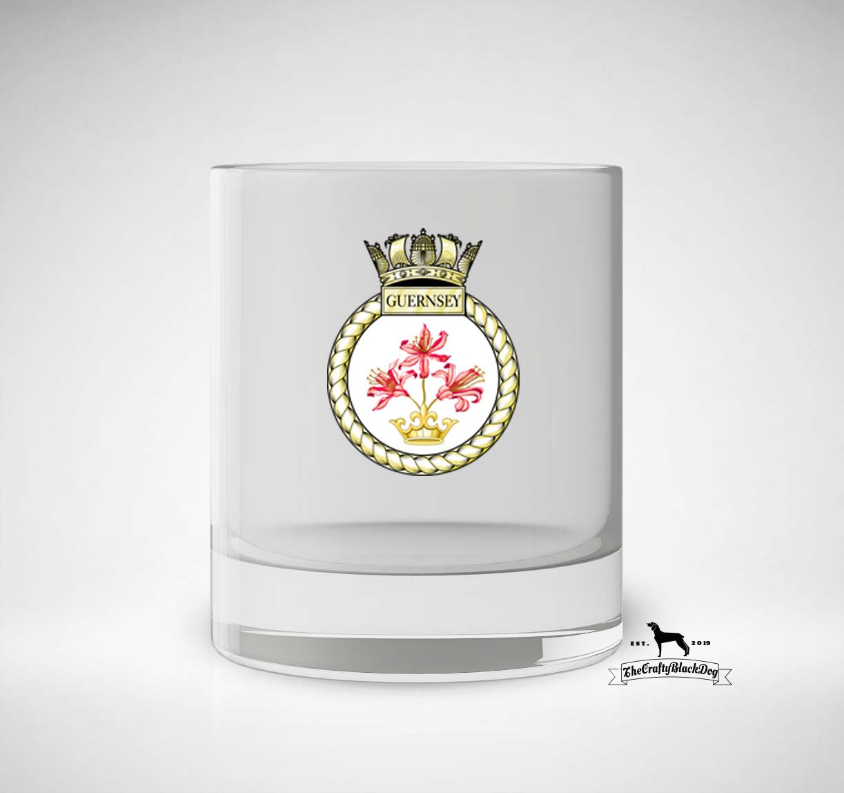 HMS Guernsey - Whiskey/Spirit Glass