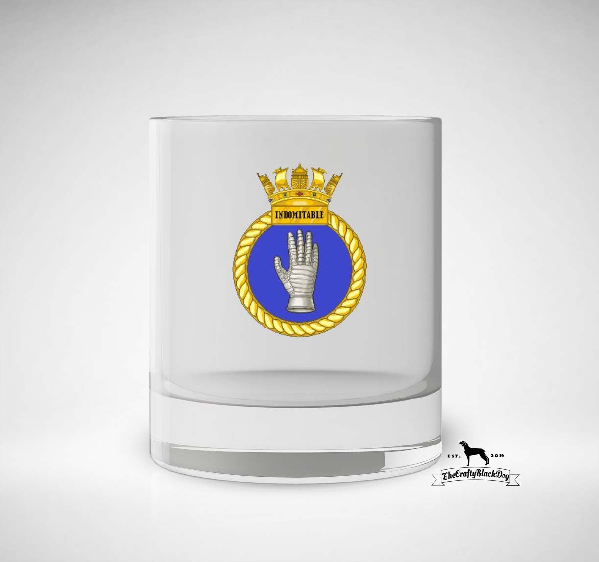 HMS Indomitable - Whiskey/Spirit Glass