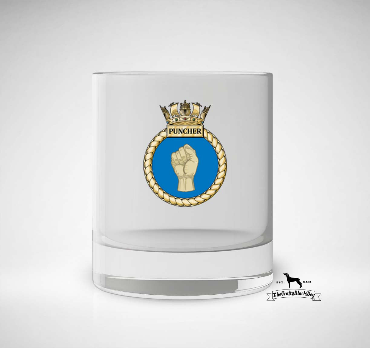 HMS Puncher - Whiskey/Spirit Glass