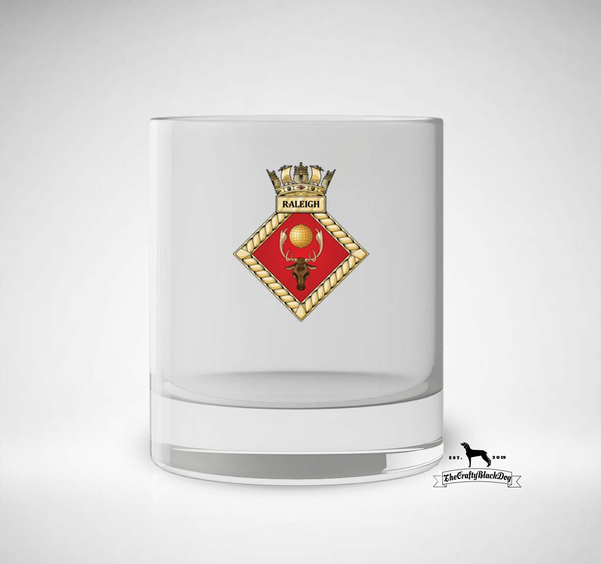 HMS Raleigh - Whiskey/Spirit Glass