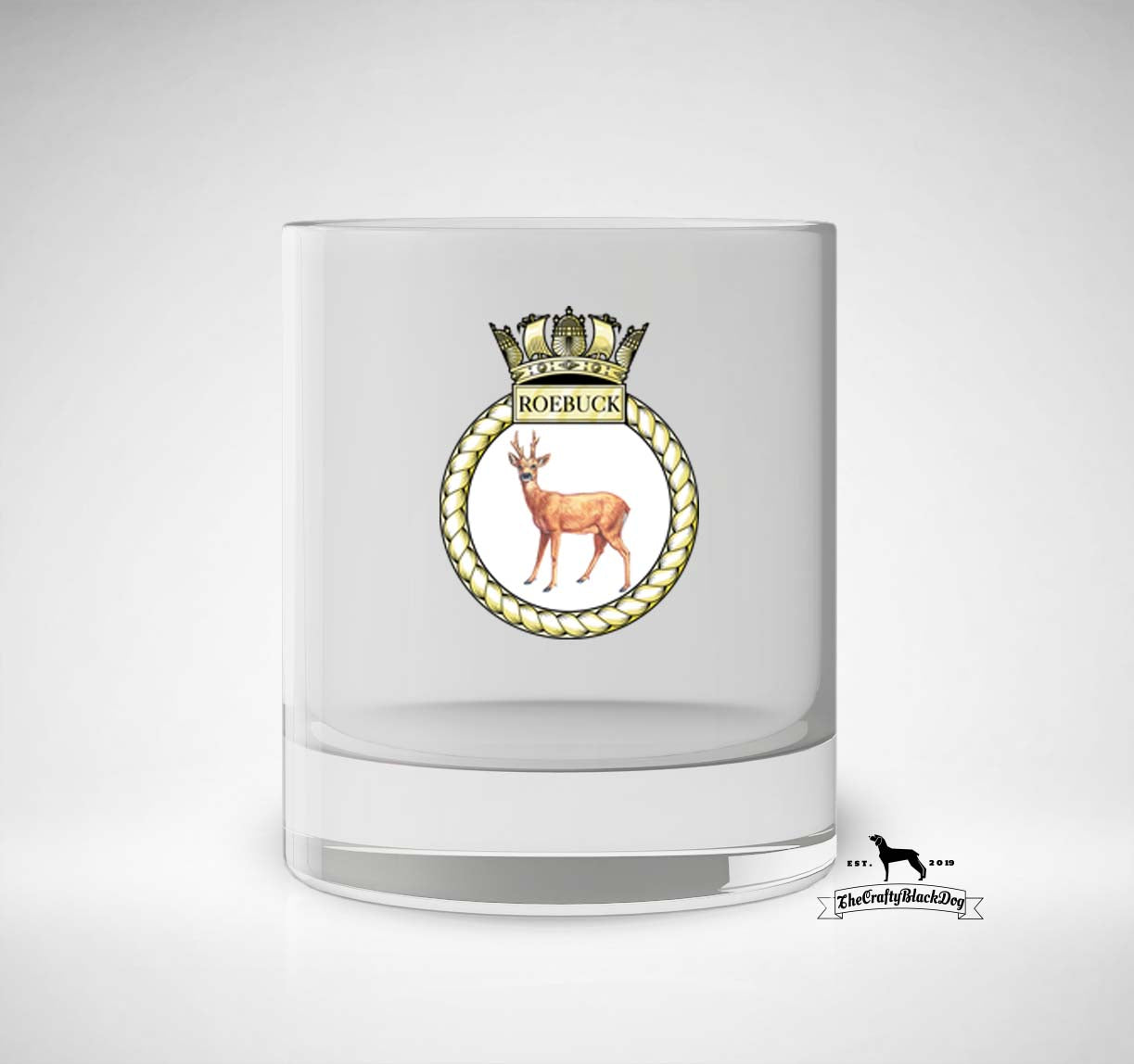 HMS Roebuck - Whiskey/Spirit Glass