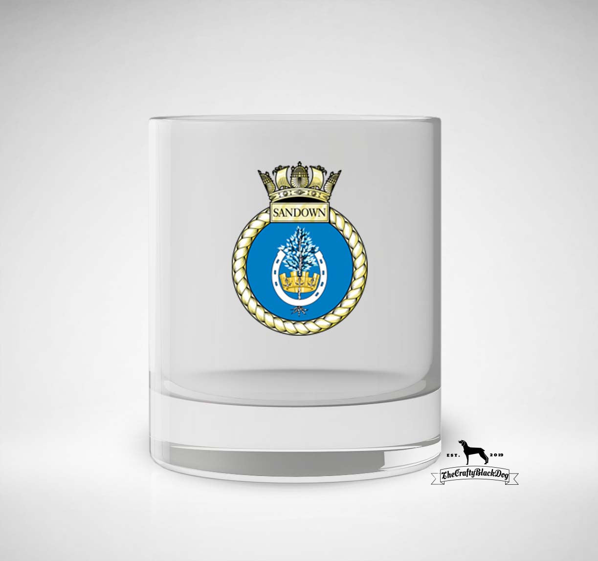 HMS Sandown - Whiskey/Spirit Glass