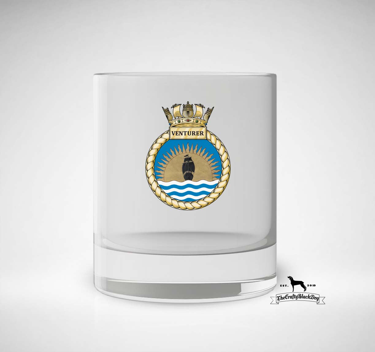 HMS Venturer - Whiskey/Spirit Glass