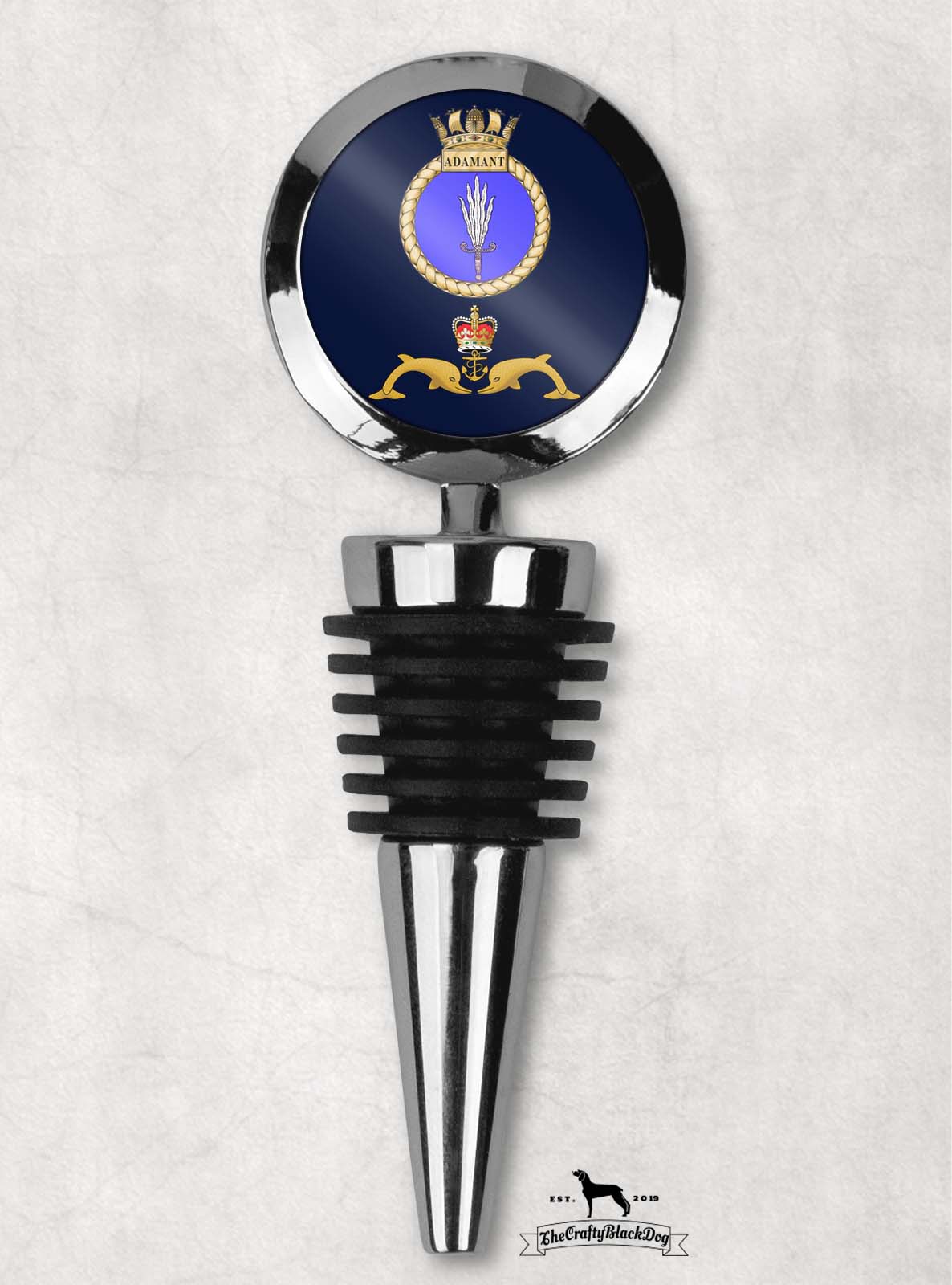 HMS Adamant - Wine Bottle Stopper