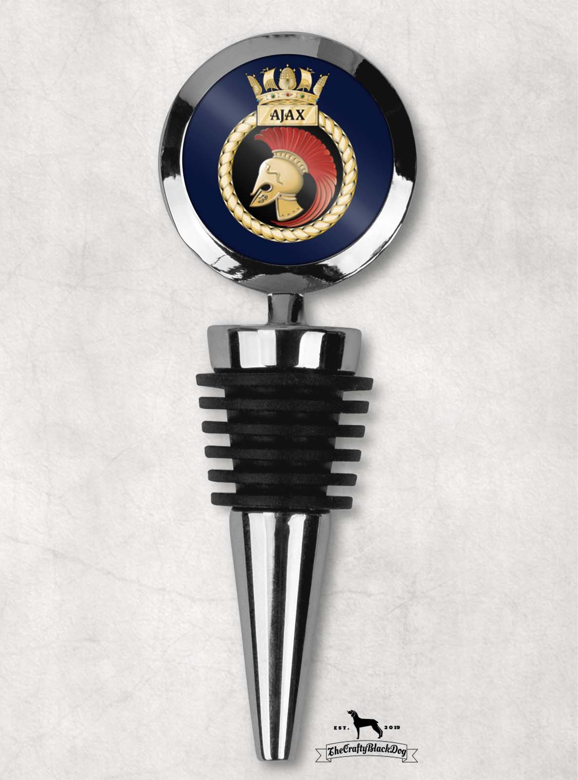 HMS Ajax - Wine Bottle Stopper