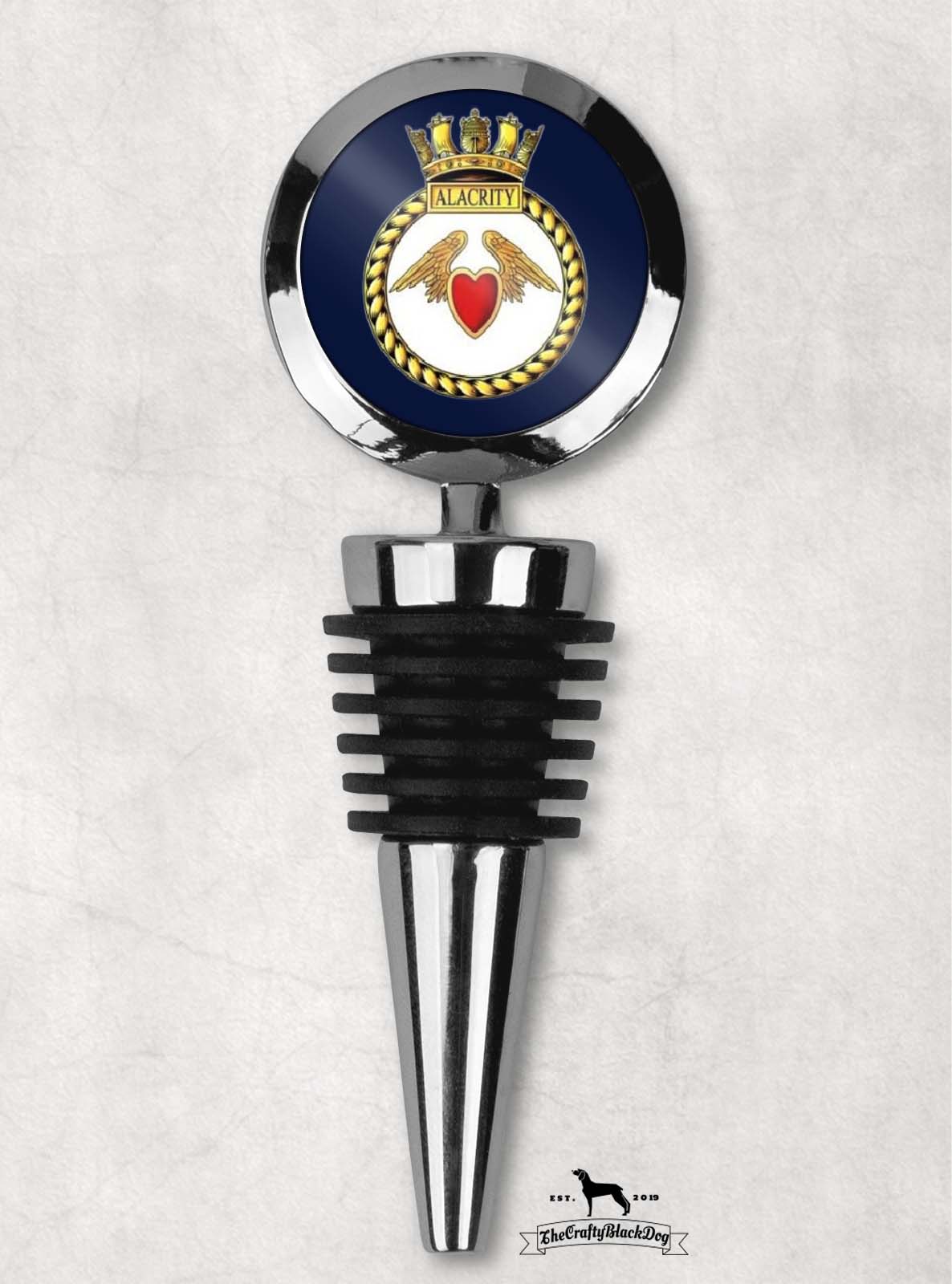 HMS Alacrity - Wine Bottle Stopper