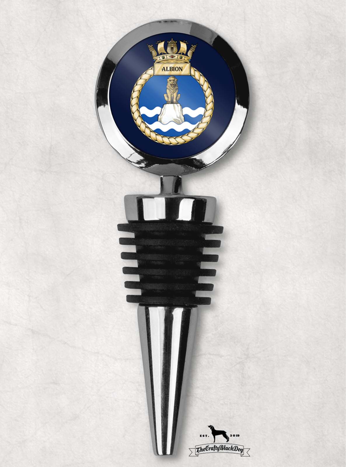 HMS Albion - Wine Bottle Stopper
