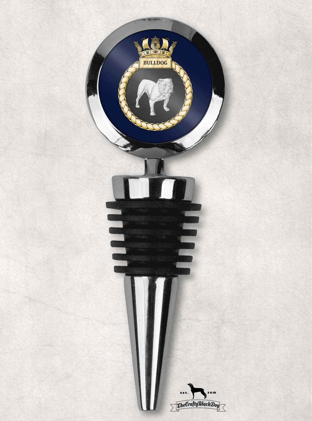 HMS Bulldog - Wine Bottle Stopper