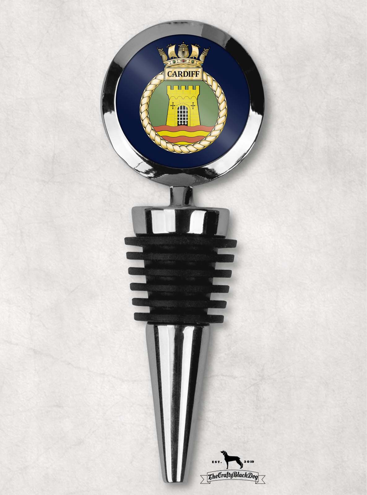 HMS Cardiff - Wine Bottle Stopper