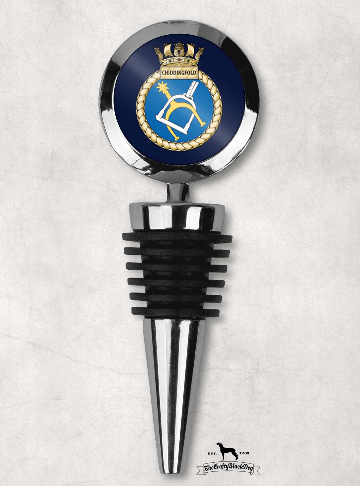 HMS Chiddingfold - Wine Bottle Stopper