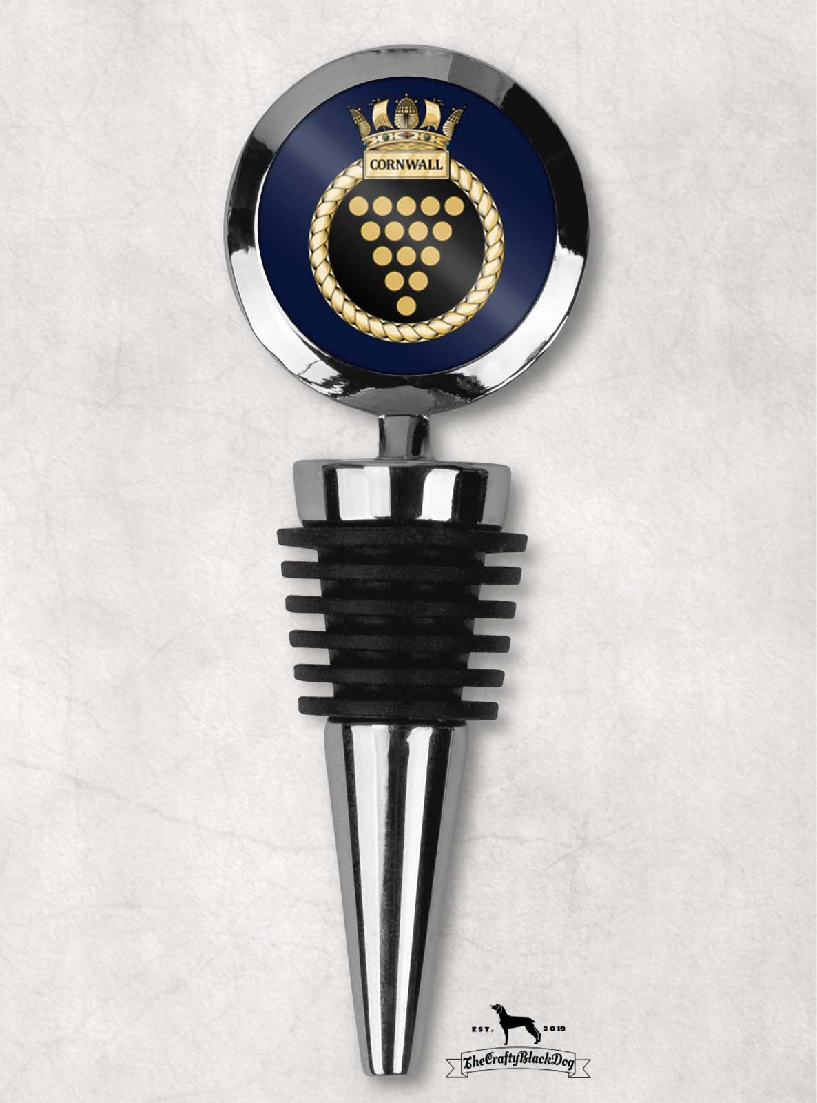 HMS Cornwall - Wine Bottle Stopper