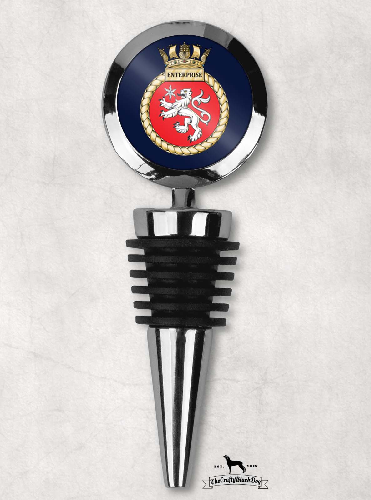 HMS Enterprise - Wine Bottle Stopper