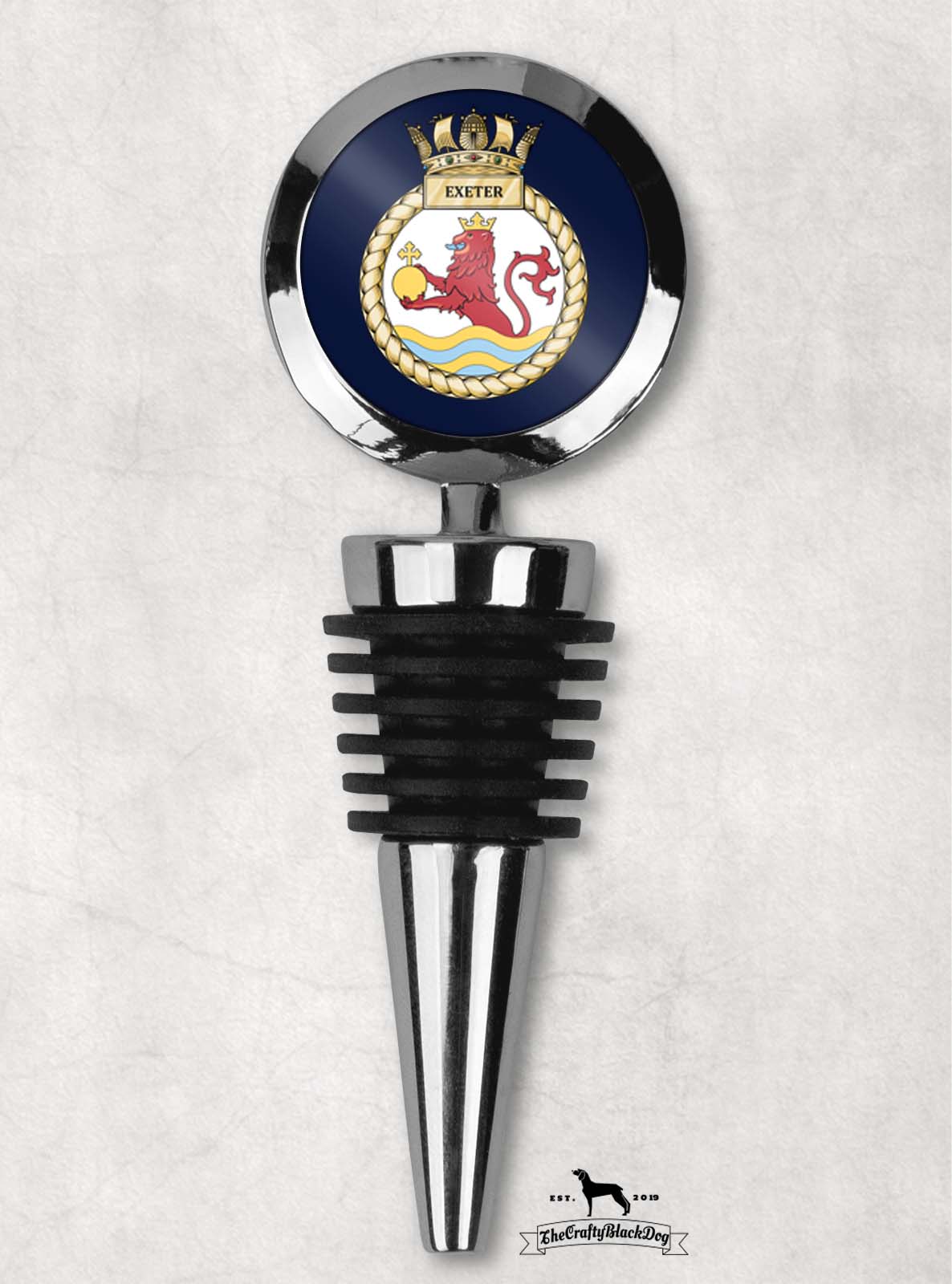 HMS Exeter - Wine Bottle Stopper