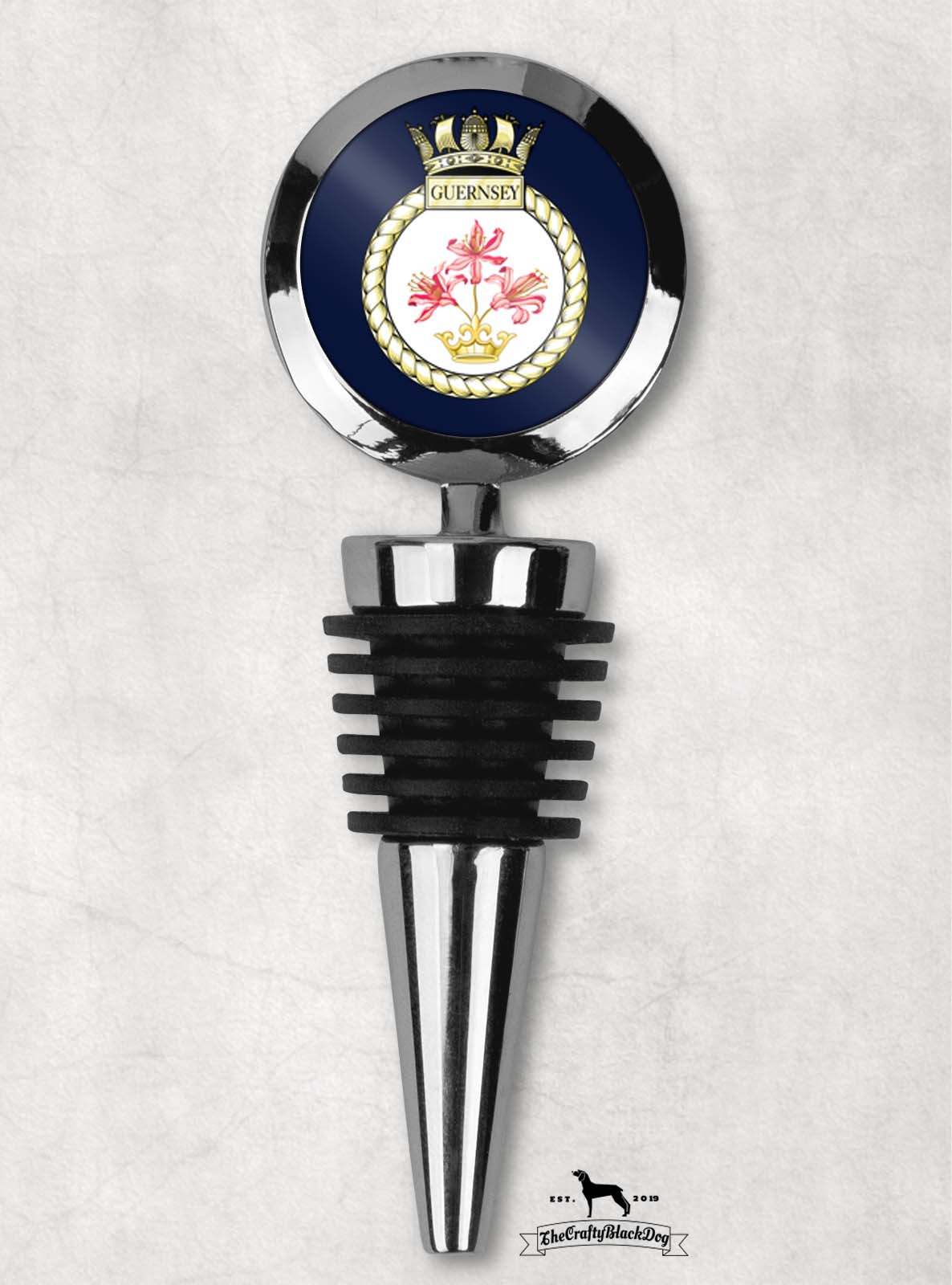 HMS Guernsey - Wine Bottle Stopper