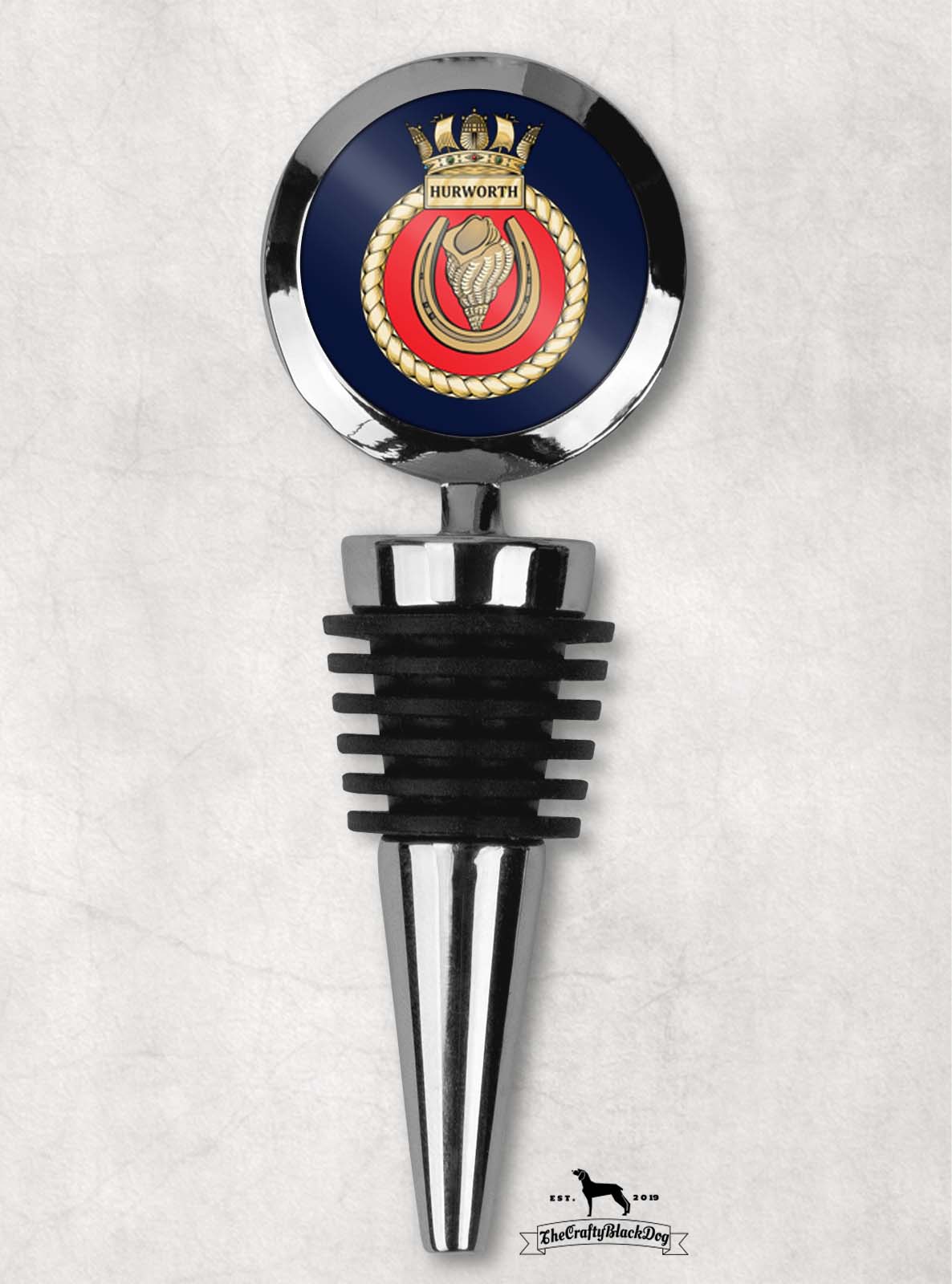 HMS Hurworth - Wine Bottle Stopper