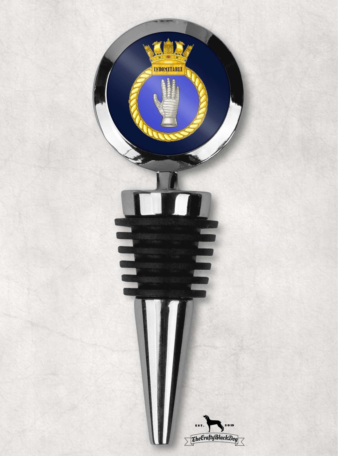 HMS Indomitable - Wine Bottle Stopper