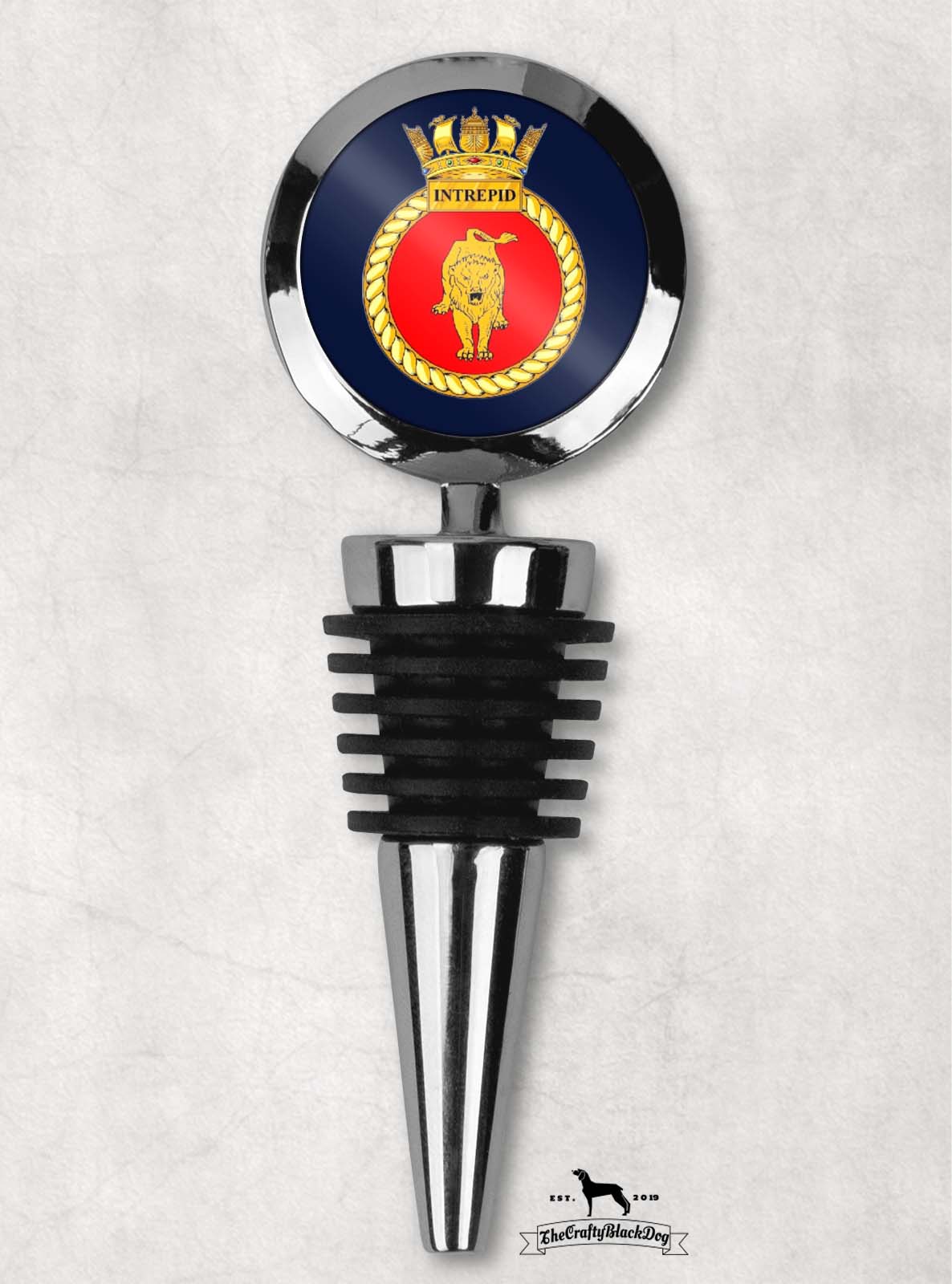 HMS Intrepid - Wine Bottle Stopper