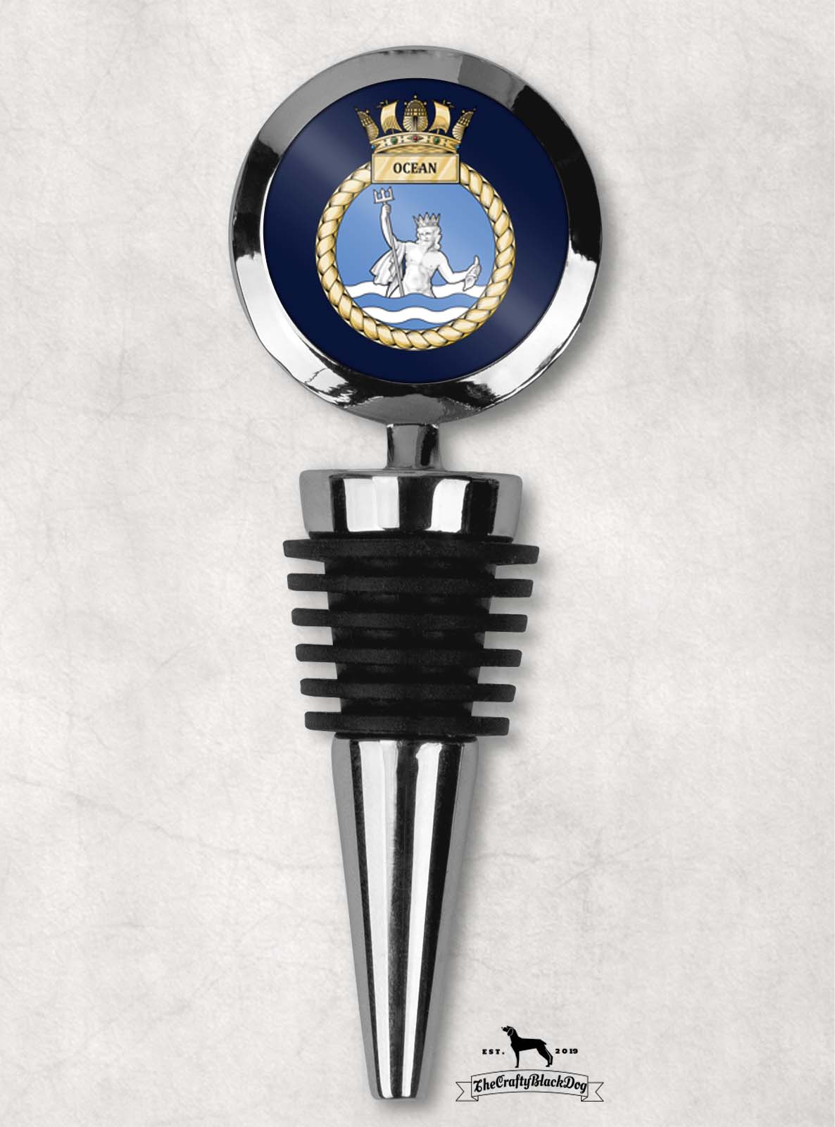 HMS Ocean - Wine Bottle Stopper