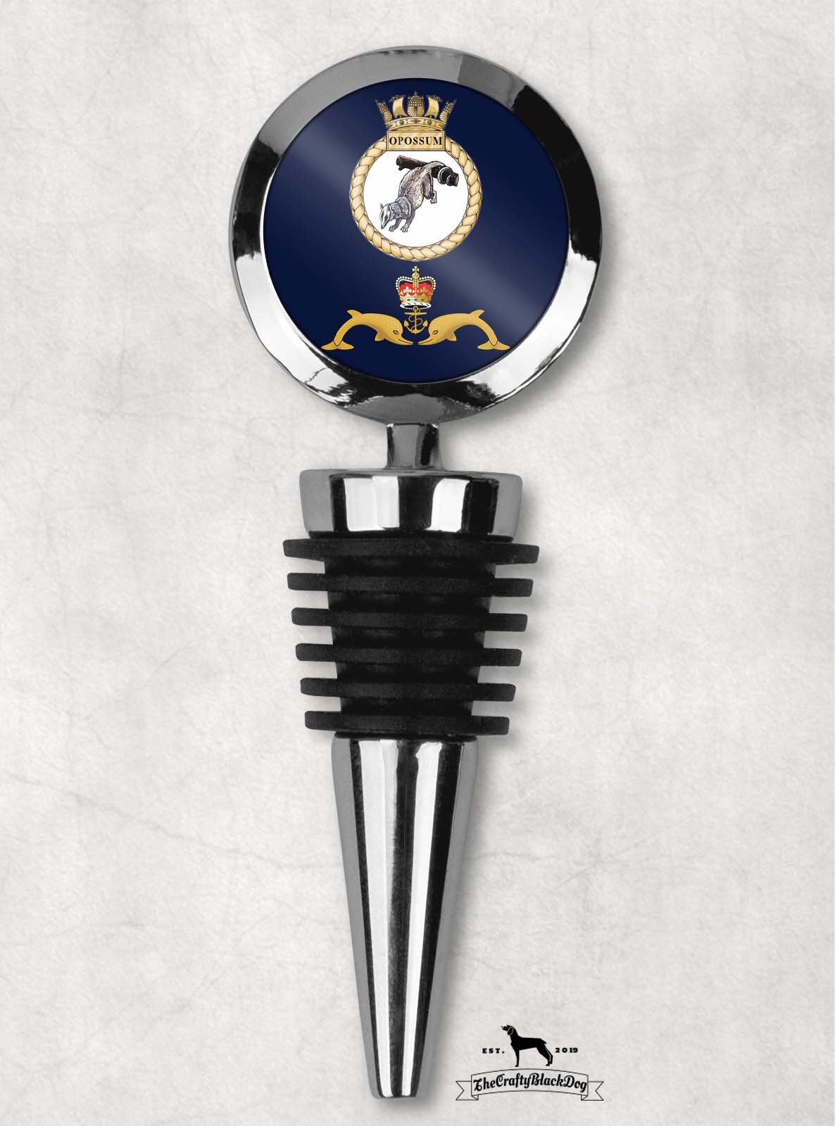 HMS Opossum - Wine Bottle Stopper