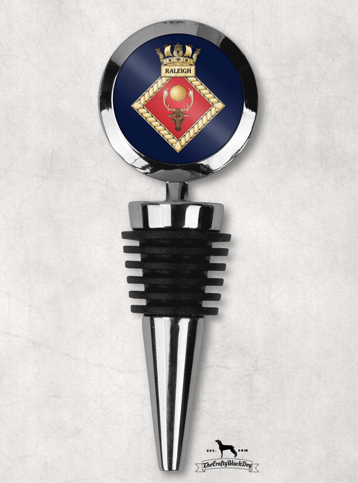 HMS Raleigh - Wine Bottle Stopper