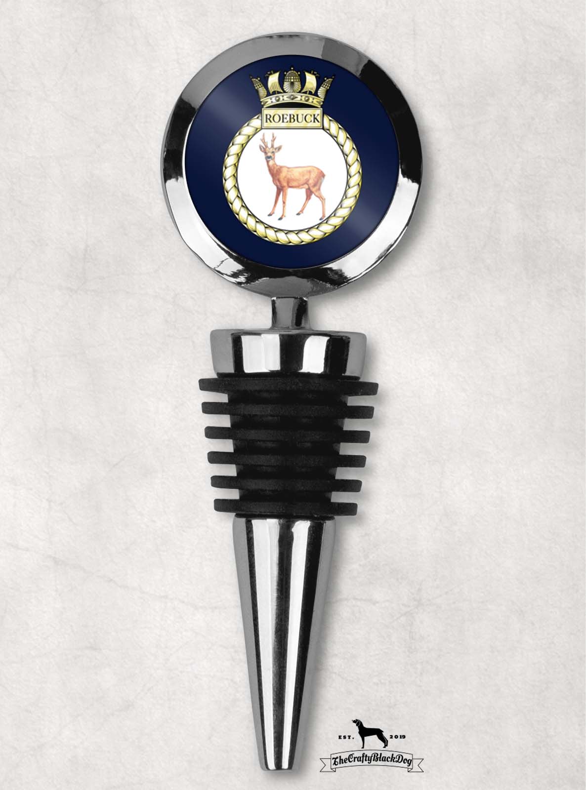 HMS Roebuck - Wine Bottle Stopper