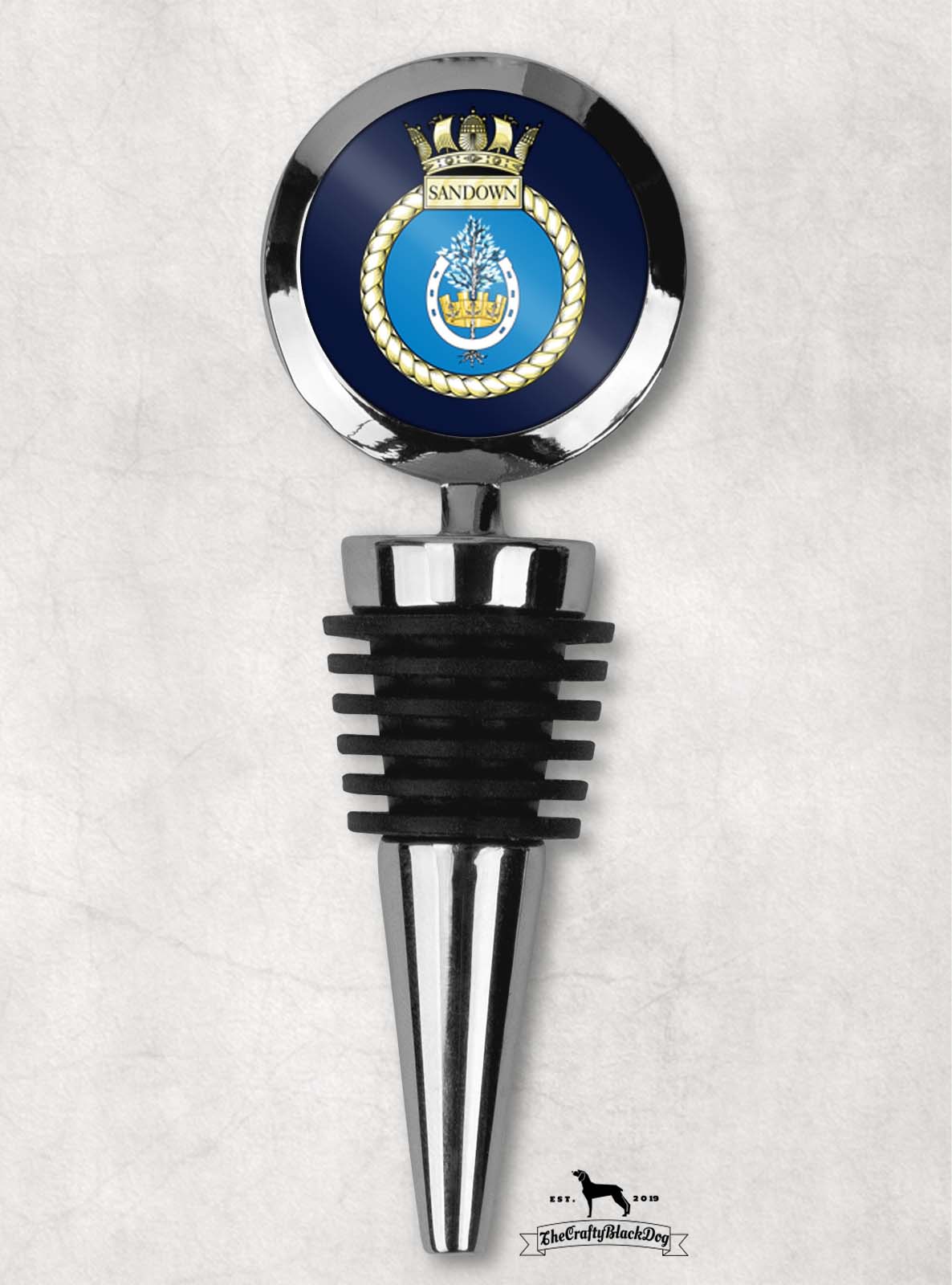 HMS Sandown - Wine Bottle Stopper