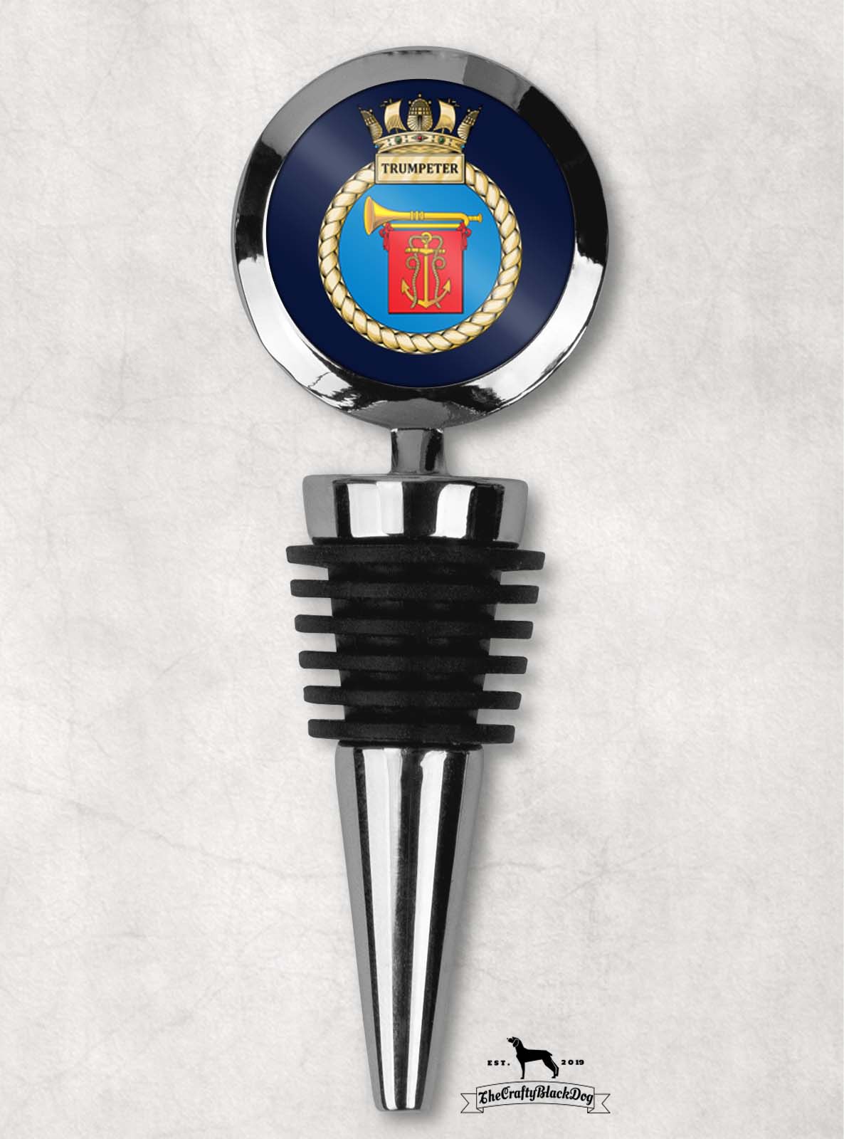 HMS Trumpeter - Wine Bottle Stopper
