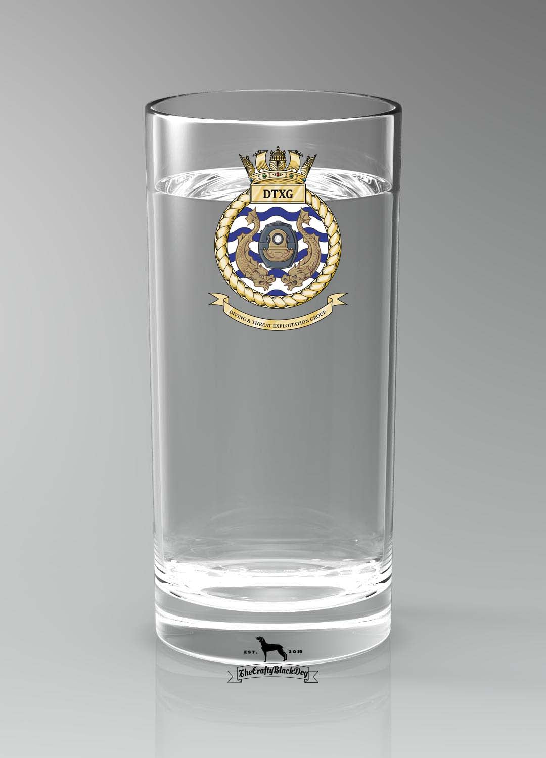 Diving & Threat Exploitation Group (DTXG) - Straight Gin/Mixer/Water Glass