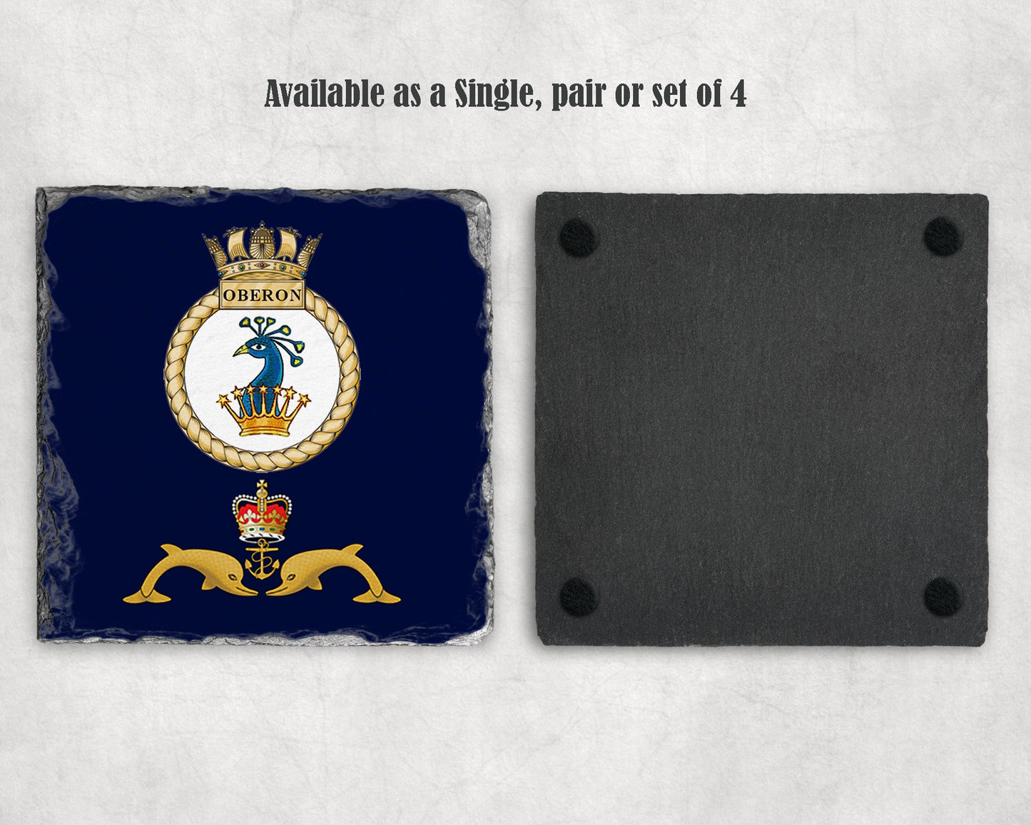 HMS Oberon - Slate Coaster